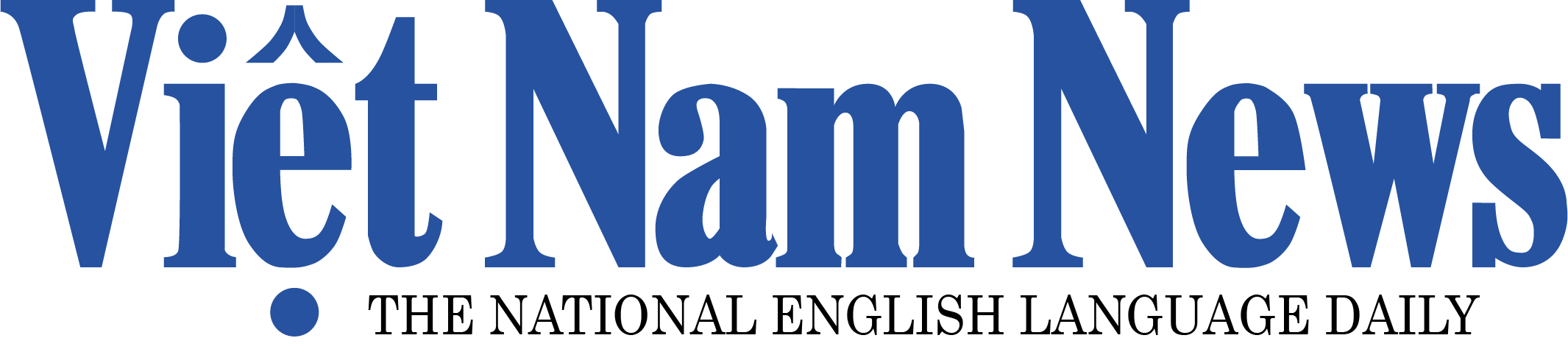 A white background with the text "Viet Nam News - The National English Language Daily" written in bold black font. The text is centered in the middle of the image and is surrounded by a thin black border. The font is modern and professional, conveying a sense of trustworthiness and reliability.